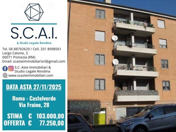 appartamento in vendita a Roma in zona Castelverde