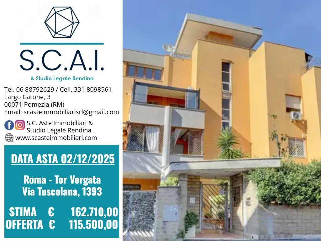 appartamento in vendita a Roma in zona Tor Vergata/Torrenova
