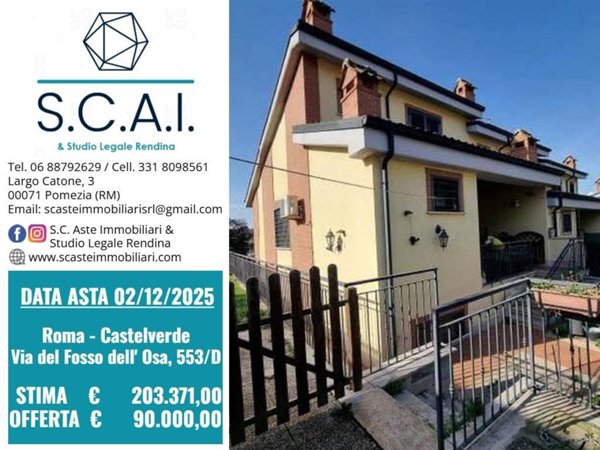 casa indipendente in vendita a Roma in zona Castelverde