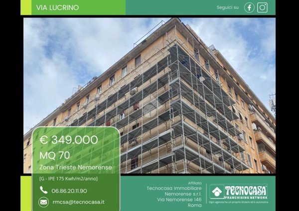 appartamento in vendita a Roma in zona Trieste