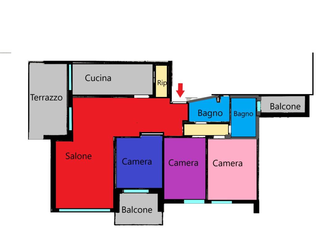 appartamento in vendita a Roma in zona Salario
