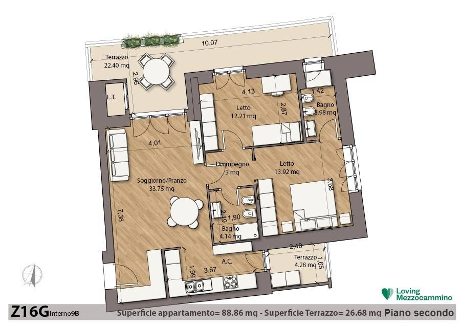 appartamento in vendita a Roma in zona Mezzocammino