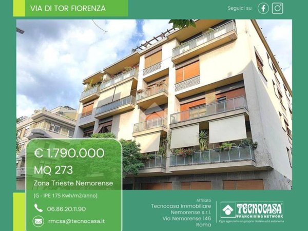 appartamento in vendita a Roma in zona Trieste