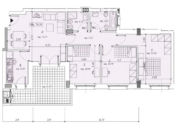 appartamento in vendita a Roma in zona Massimina/Casal Lumbroso