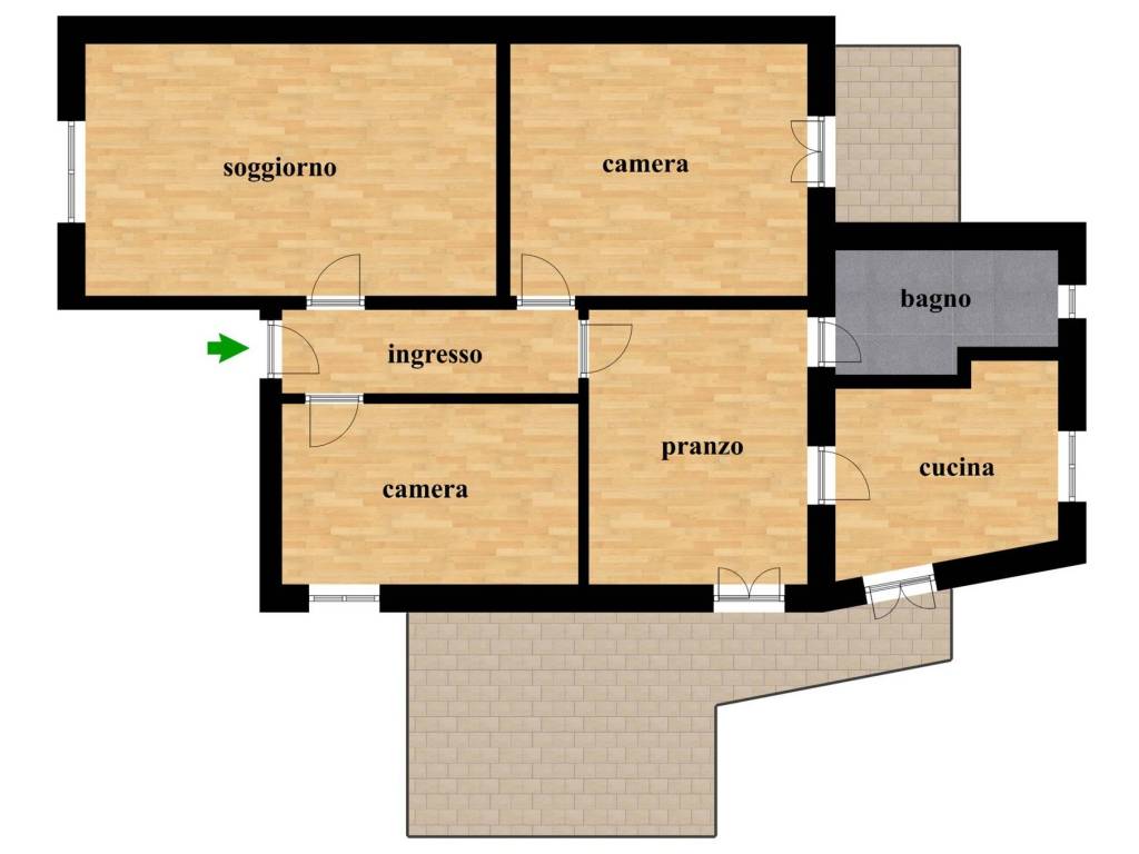 appartamento in vendita a Roma in zona Della Vittoria