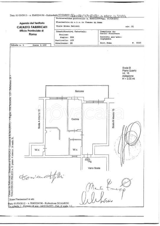 appartamento in vendita a Roma in zona Cinecittà