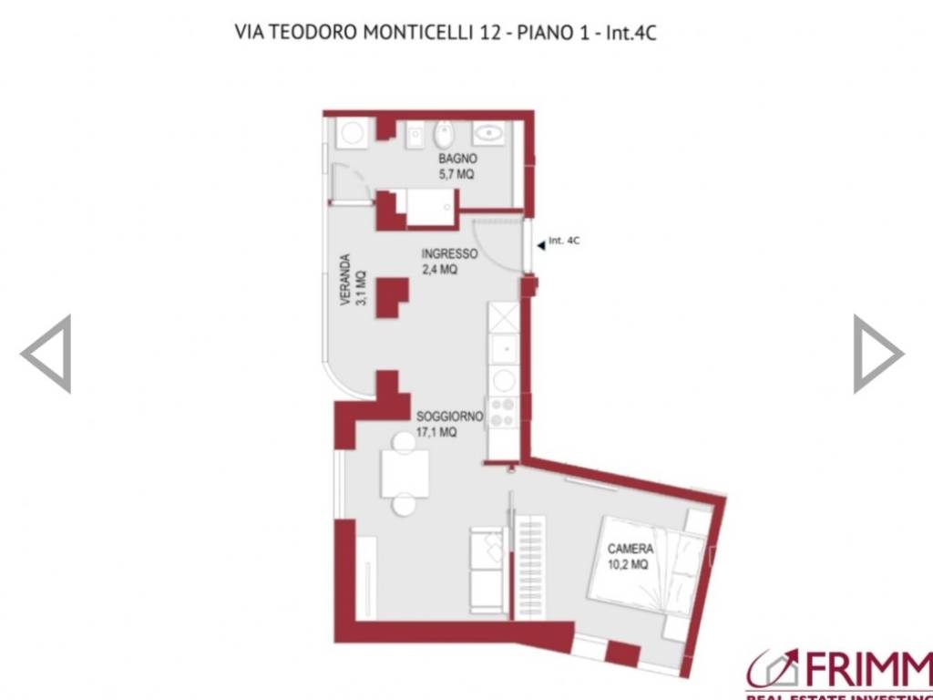 appartamento in vendita a Roma in zona Flaminio