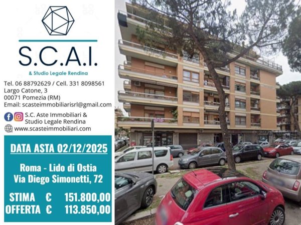 appartamento in vendita a Roma in zona Ostia