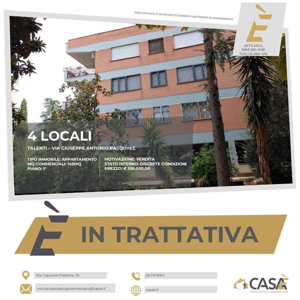 appartamento in vendita a Roma in zona Ponte Mammolo