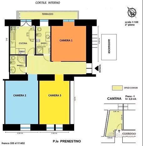 appartamento in vendita a Roma in zona Collatino