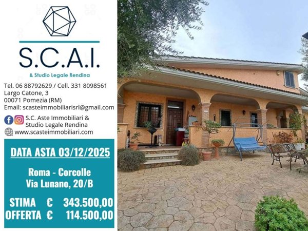 casa indipendente in vendita a Roma in zona Giardini di Corcolle