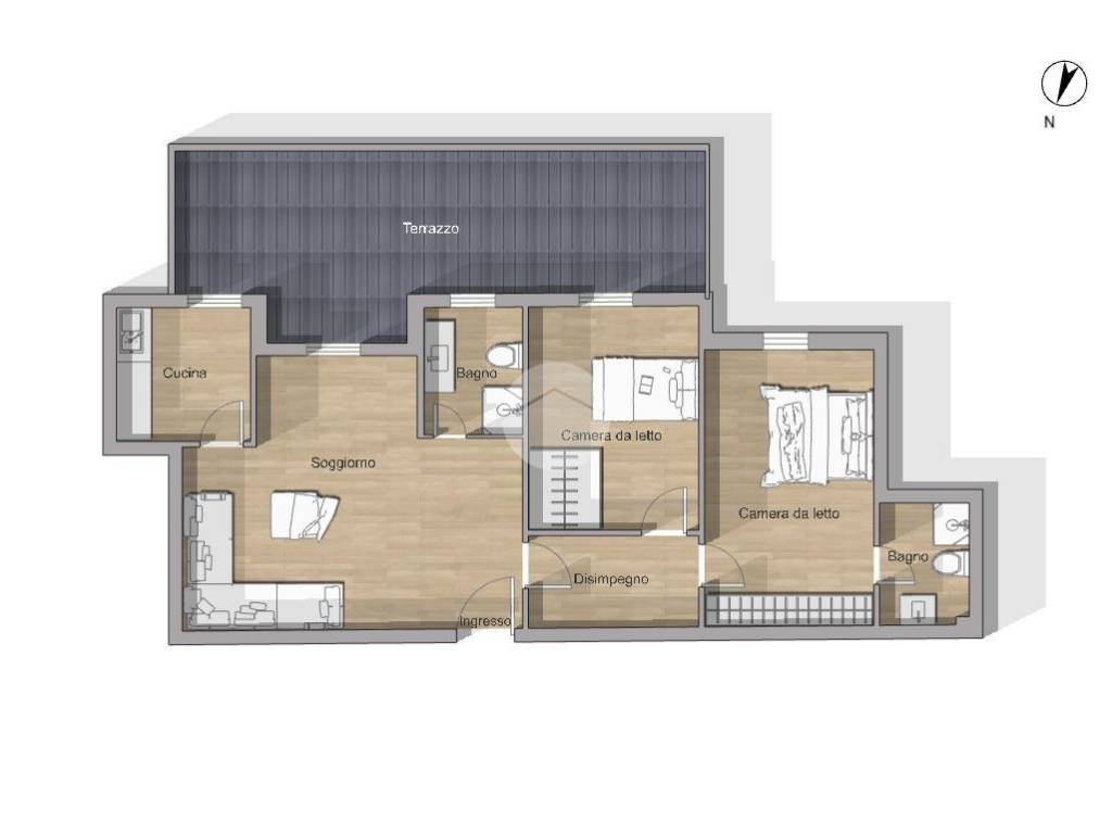 appartamento in vendita a Roma in zona Romanina