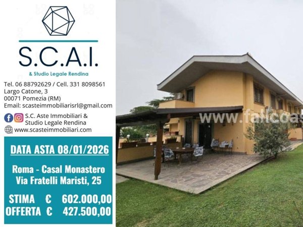 casa indipendente in vendita a Roma in zona Casal Monastero