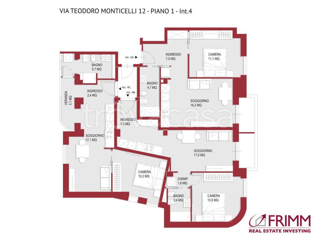 appartamento in vendita a Roma in zona Parioli