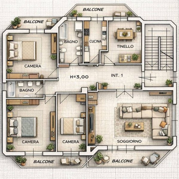 appartamento in vendita a Roma in zona Acilia