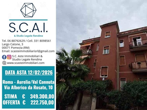 appartamento in vendita a Roma in zona Aurelio