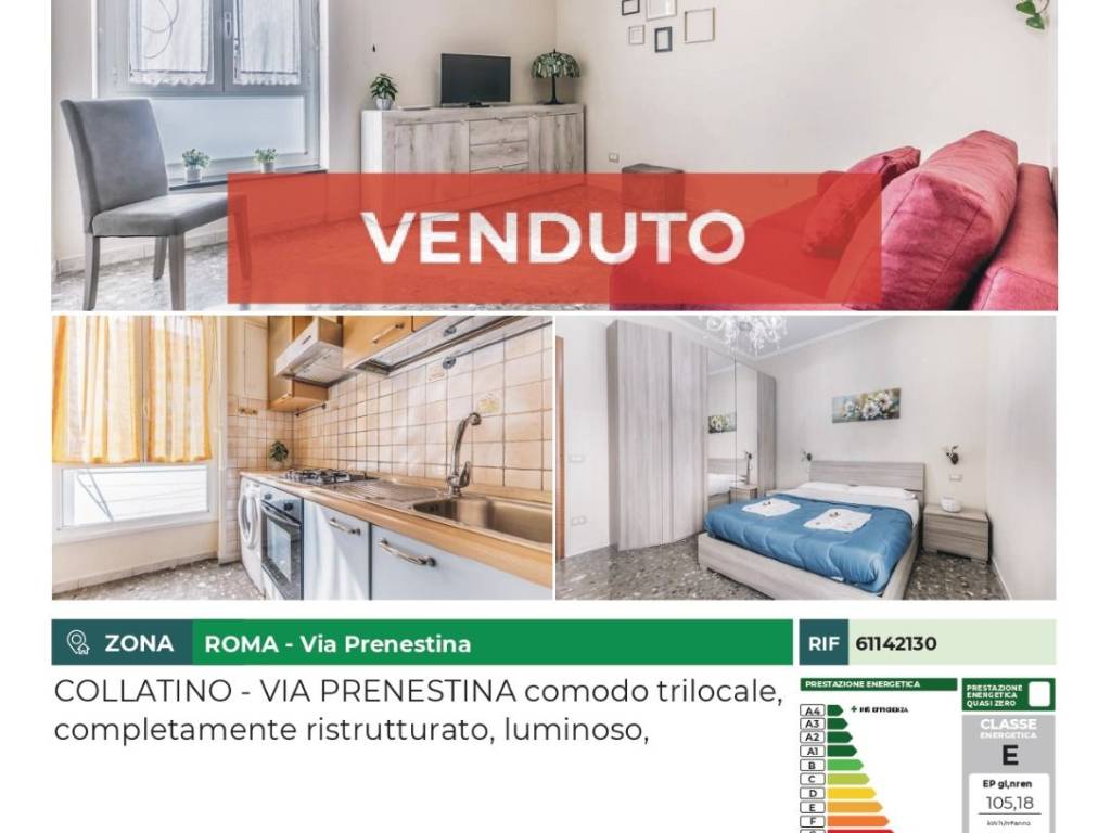 appartamento in vendita a Roma in zona Collatino