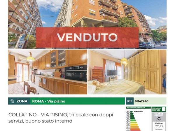 appartamento in vendita a Roma in zona Prenestino-Centocelle