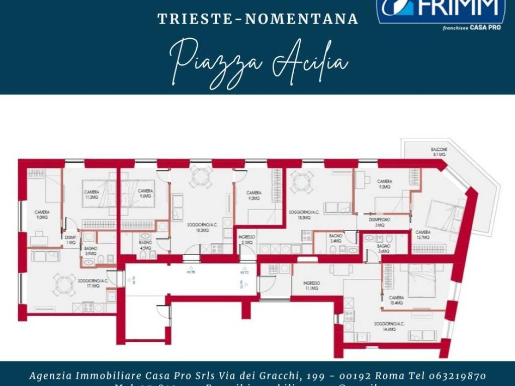 appartamento in vendita a Roma in zona Salario