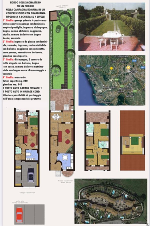 casa indipendente in vendita a Roma in zona Castel di Guido