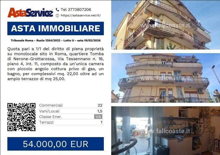 monolocale in vendita a Roma in zona Tomba di Nerone