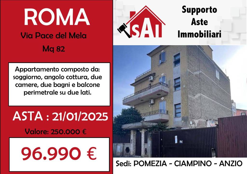 appartamento in vendita a Roma in zona Borghesiana