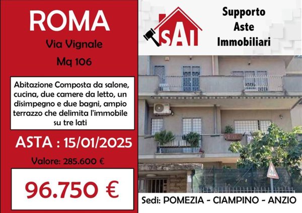 appartamento in vendita a Roma