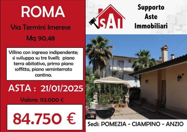 casa indipendente in vendita a Roma in zona Borghesiana