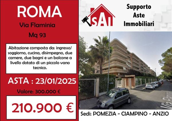appartamento in vendita a Roma in zona Flaminio