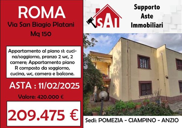 appartamento in vendita a Roma in zona Borghesiana