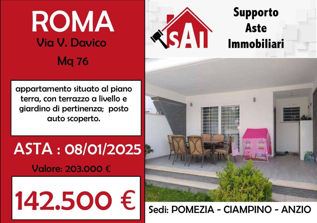 appartamento in vendita a Roma in zona Infernetto
