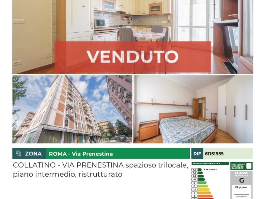 appartamento in vendita a Roma in zona Collatino