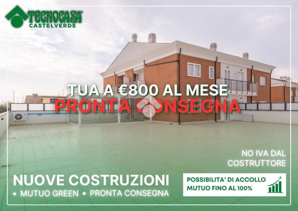 appartamento in vendita a Roma in zona Castelverde