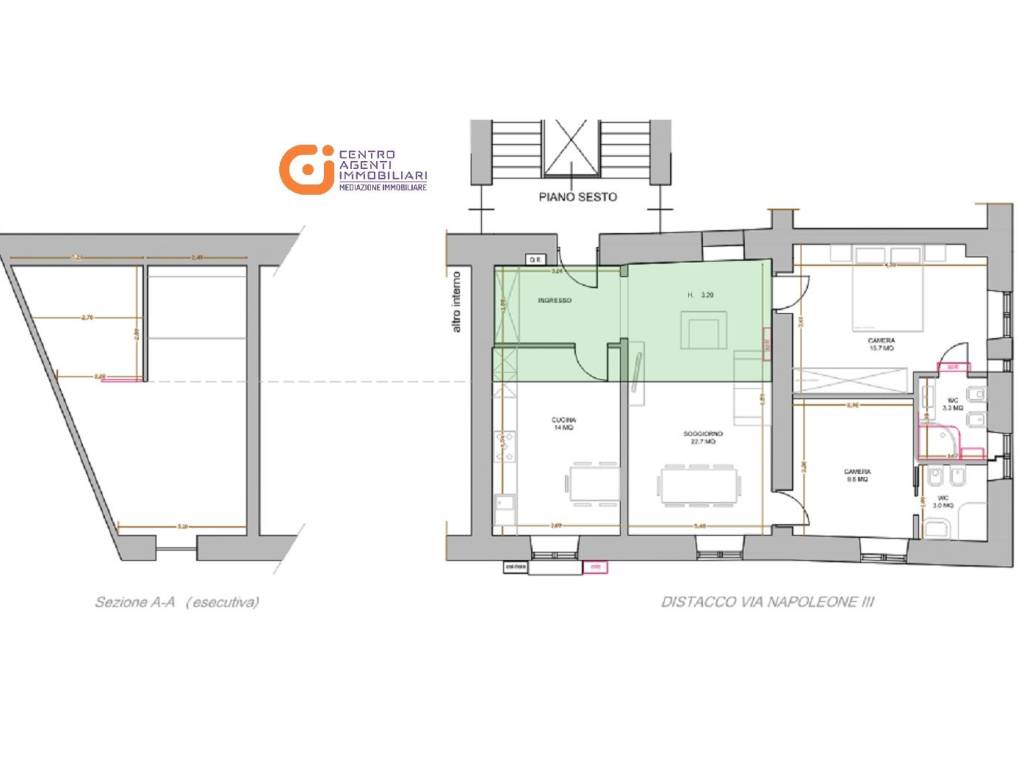 appartamento in vendita a Roma in zona Esquilino