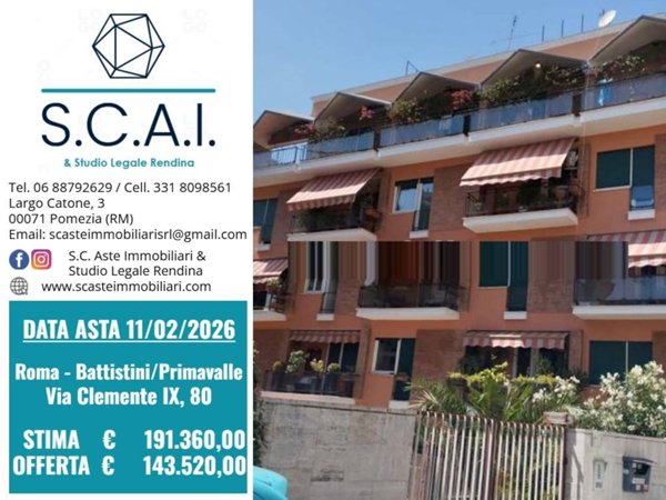 appartamento in vendita a Roma in zona Primavalle