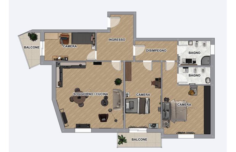 appartamento in vendita a Roma in zona Della Vittoria