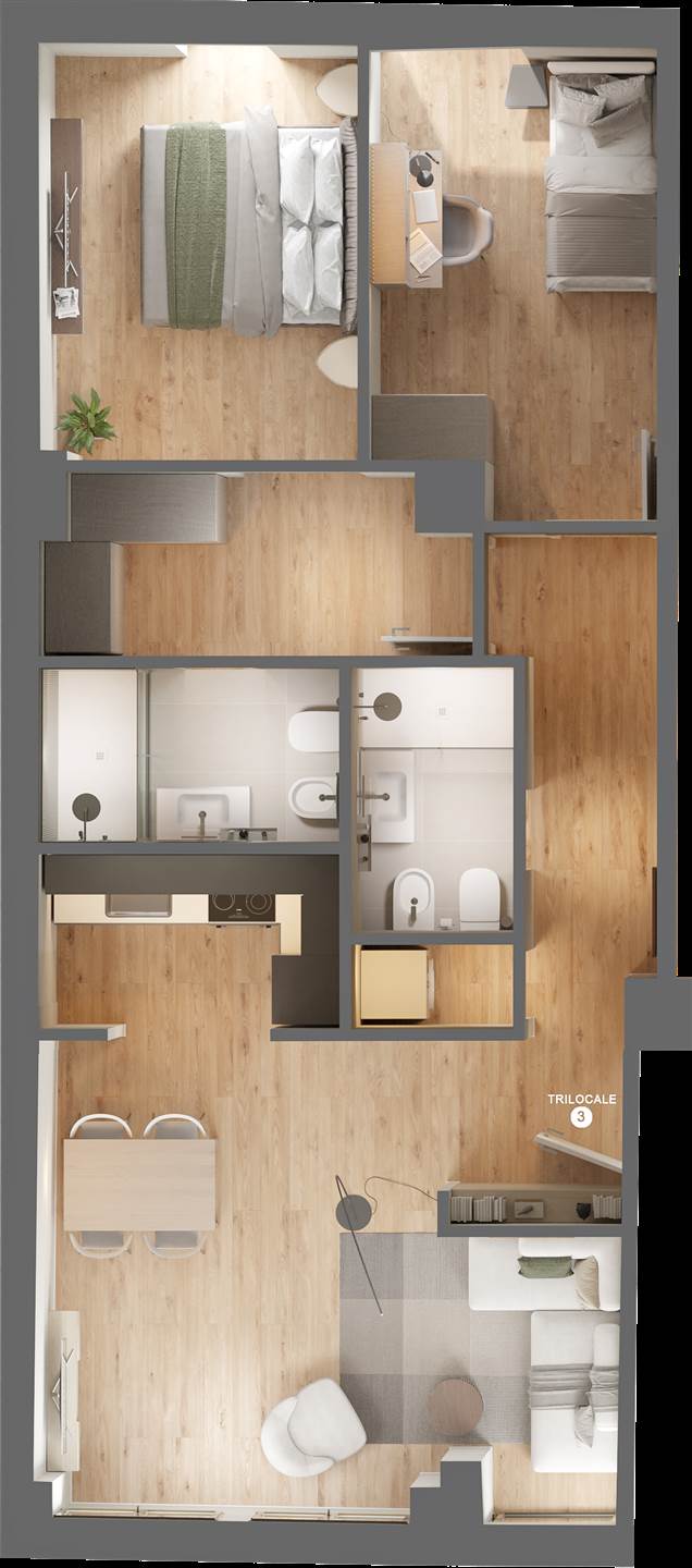 appartamento in vendita a Roma in zona Tor di Quinto