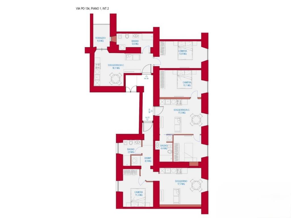 appartamento in vendita a Roma in zona Salario