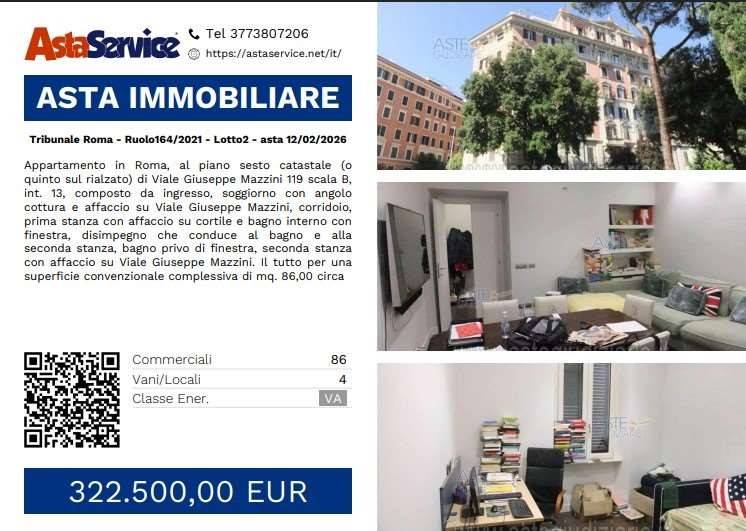 appartamento in vendita a Roma in zona Della Vittoria
