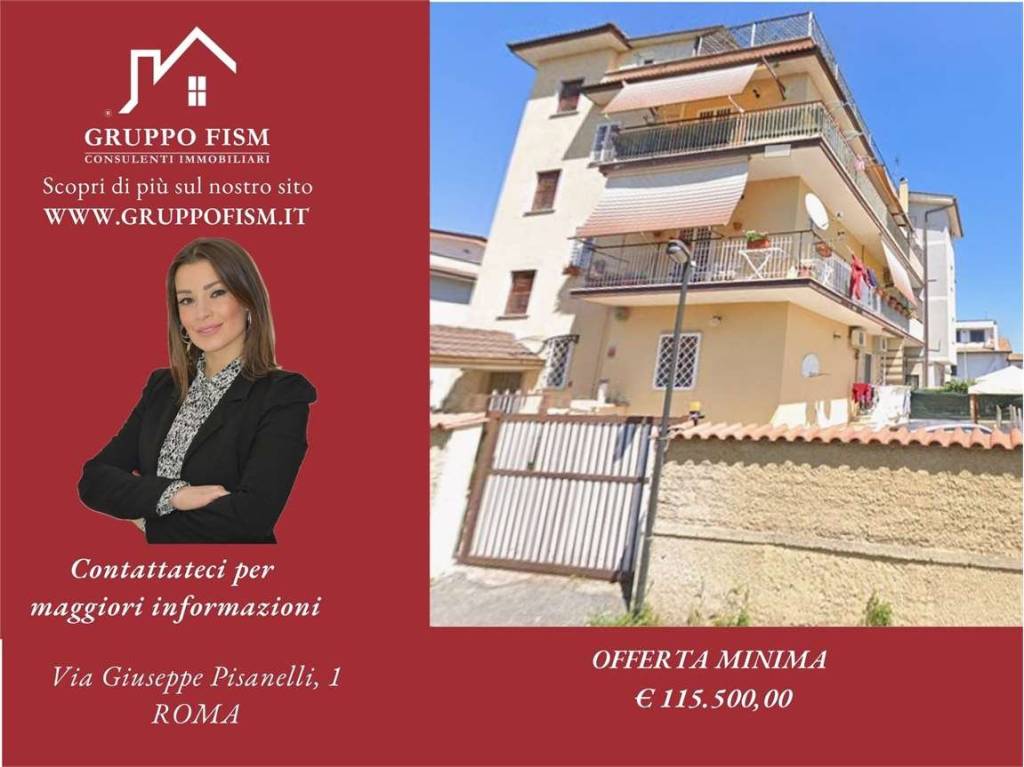 appartamento in vendita a Roma in zona Borghesiana