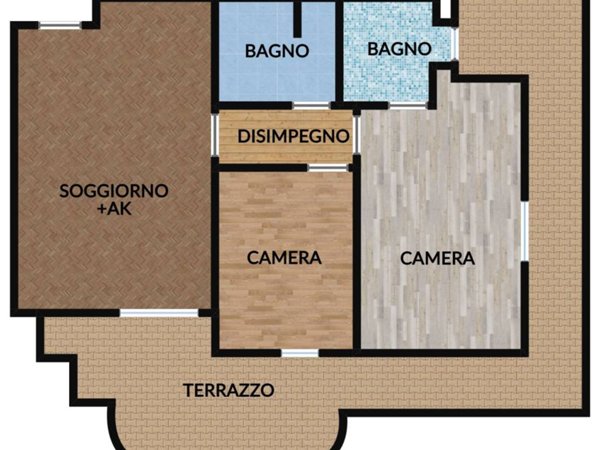 appartamento in vendita a Roma in zona Romanina