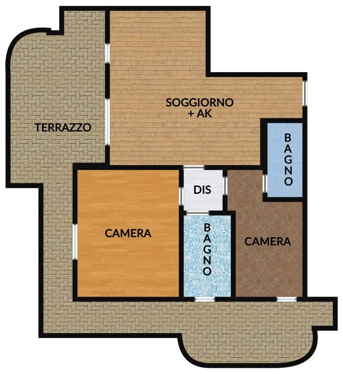 appartamento in vendita a Roma in zona Casal Morena