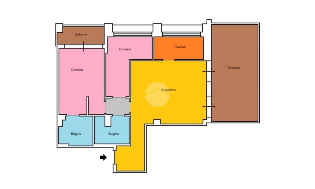 appartamento in vendita a Roma in zona Ostiense