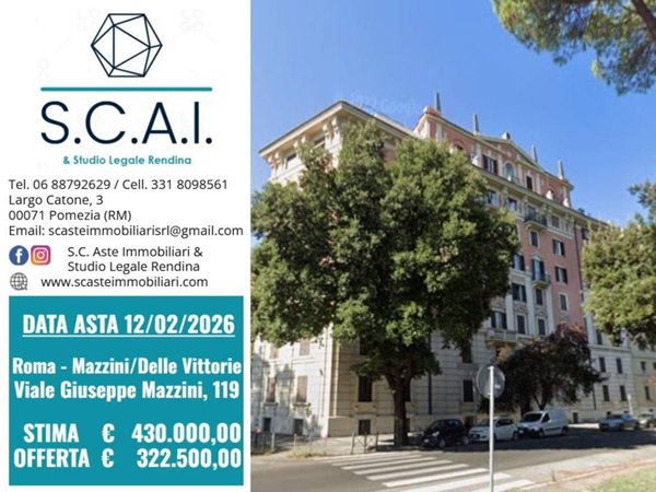 appartamento in vendita a Roma in zona Della Vittoria
