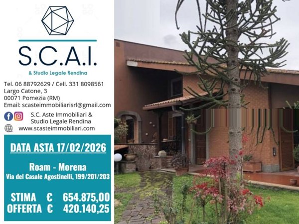 casa indipendente in vendita a Roma in zona Casal Morena