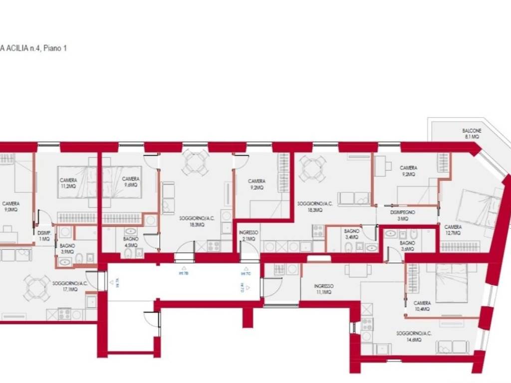appartamento in vendita a Roma in zona Trieste