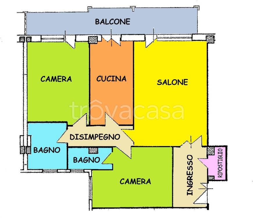 appartamento in vendita a Roma in zona Prenestino-Labicano