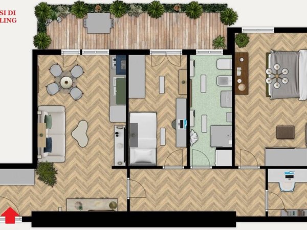 appartamento in vendita a Roma in zona Cinecittà