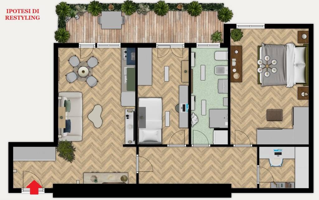 appartamento in vendita a Roma in zona Tuscolano