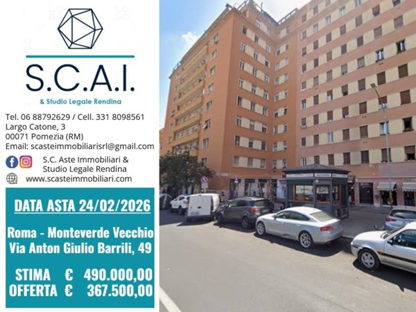 appartamento in vendita a Roma in zona Gianicolense
